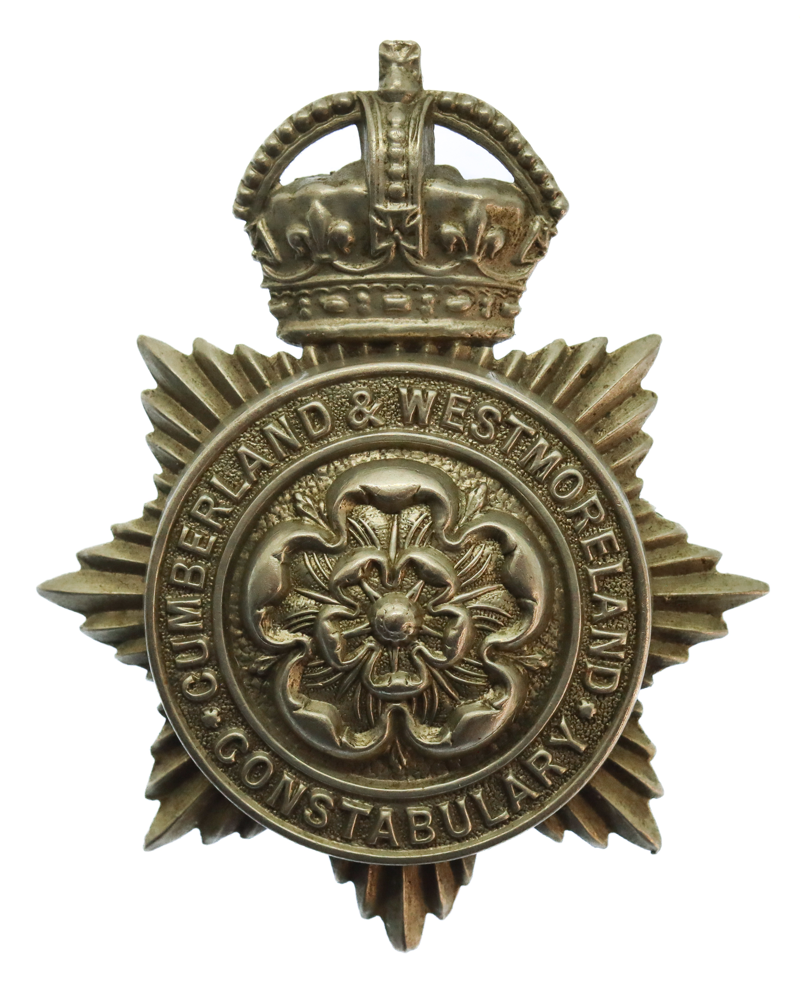 Cumberland & Westmoreland Constabulary Cap Badge - King's Crown