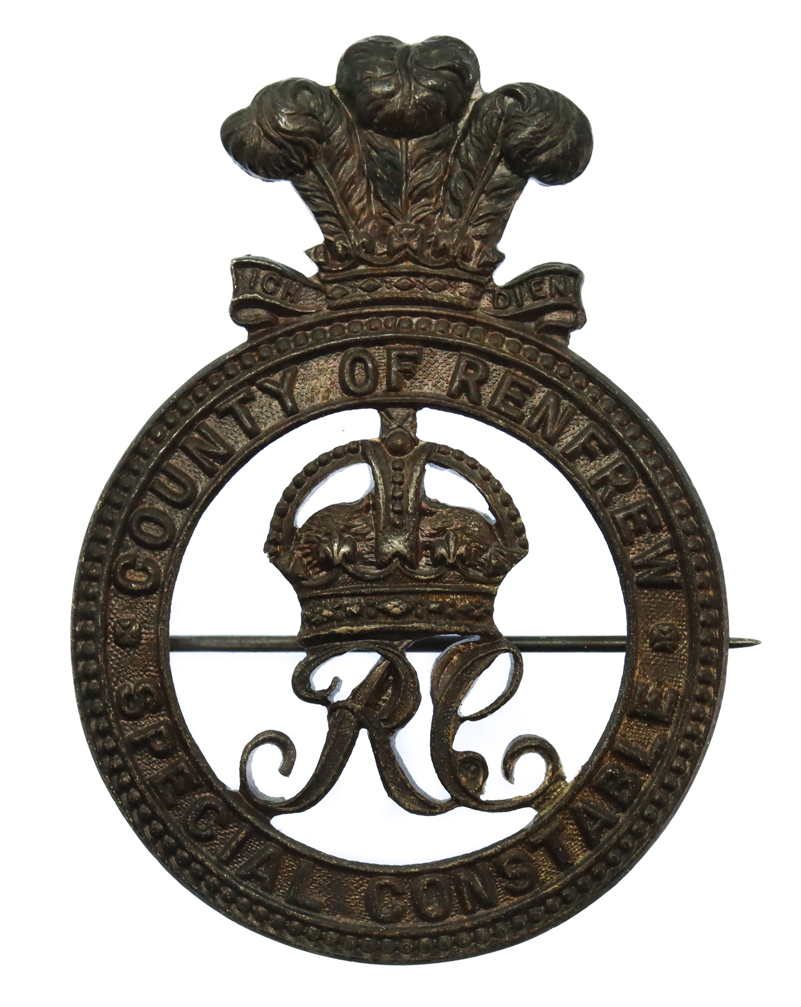 County of Renfrew Special Constable Cap/Lapel Badge