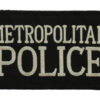 Metropolitan Police Cloth Patch Badge (Black)