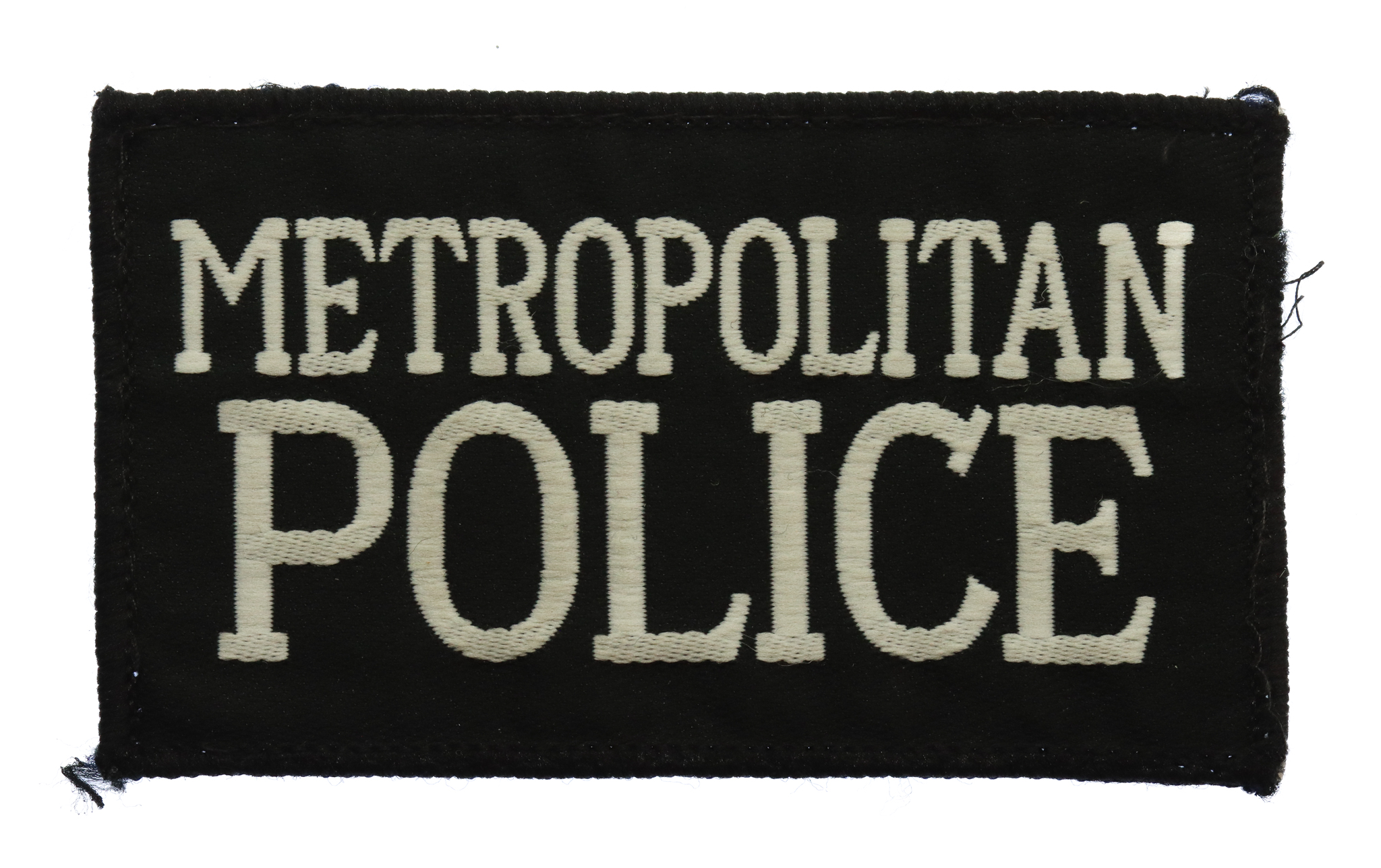 Metropolitan Police Cloth Patch Badge (Black)