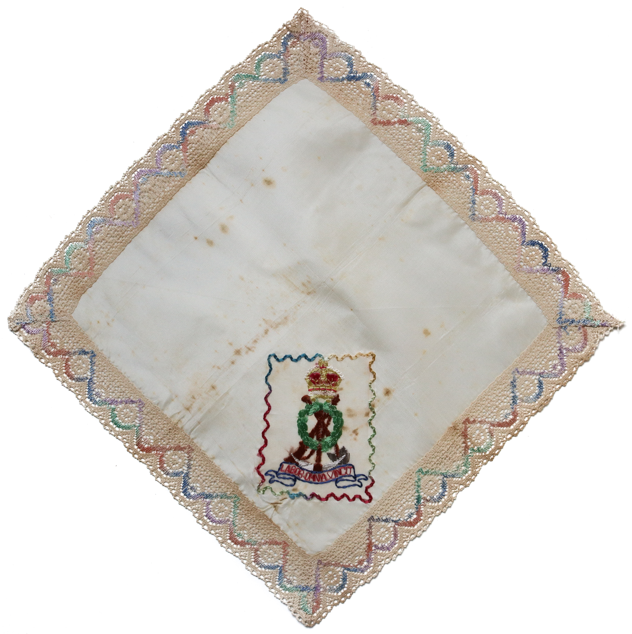 Pioneer Corps Silk Embroidered Handkerchief 