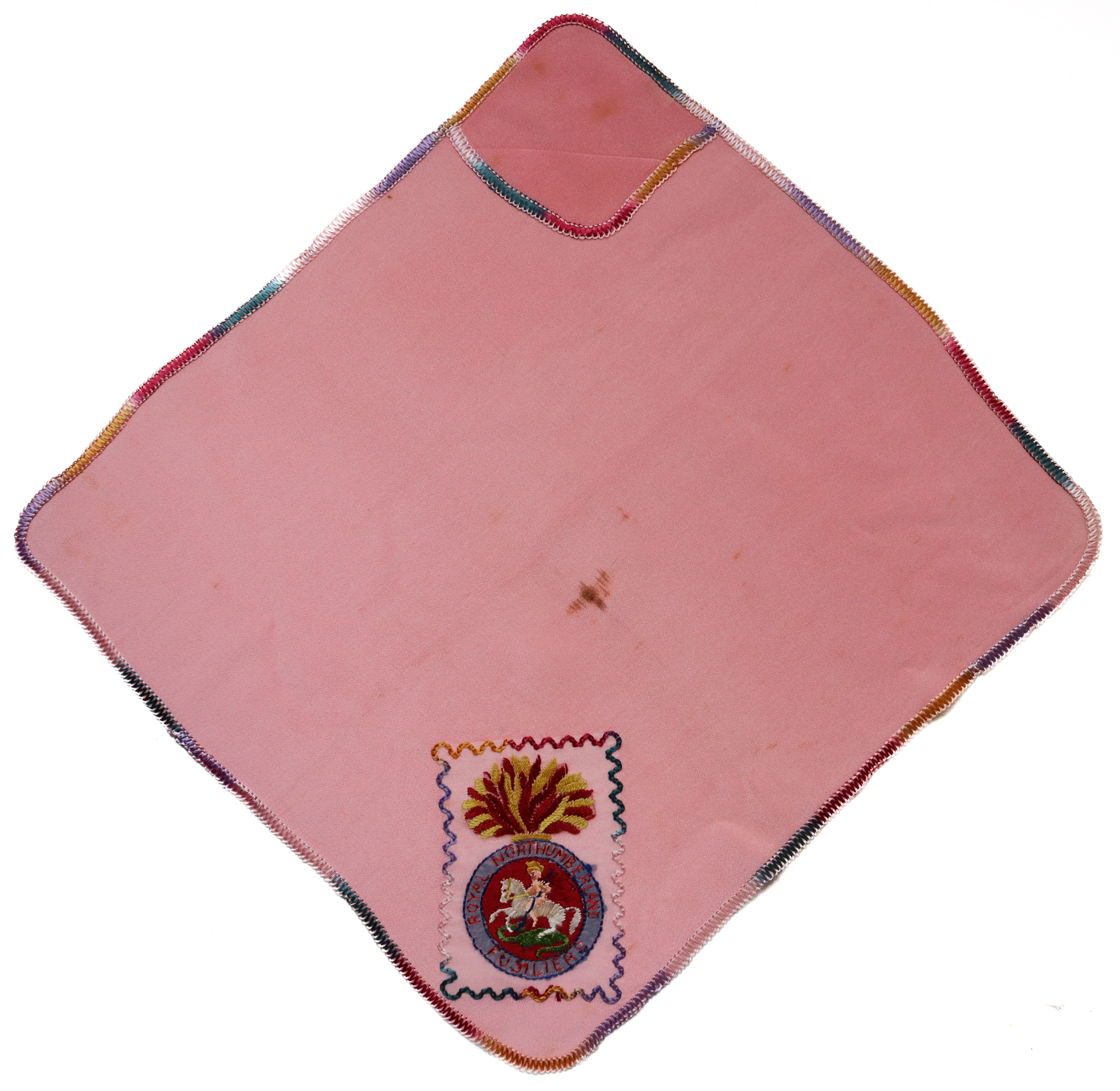 Royal Northumberland Fusiliers Embroidered Handkerchief
