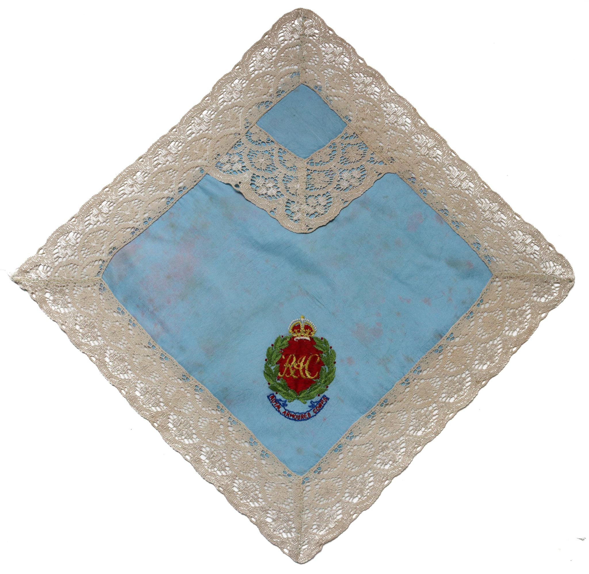 Royal Armoured Corps (R.A.C.) Silk Embroidered Handkerchief