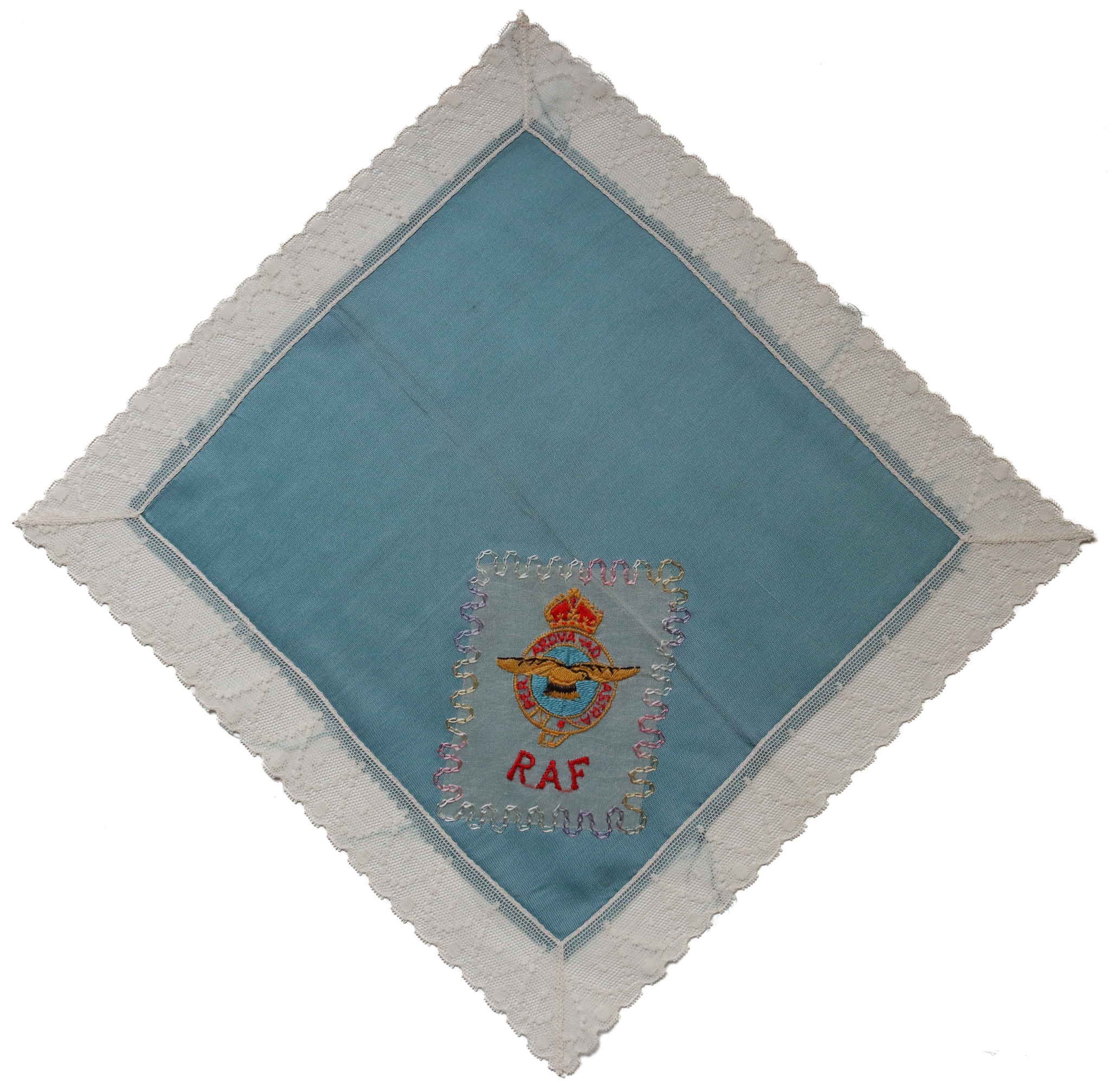 Royal Air Force (R.A.F.) Silk Embroidered Handkerchief