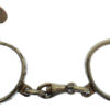 Hiatt Best Warranted Wrought "Darby" Style Police Handcuffs with Key 
