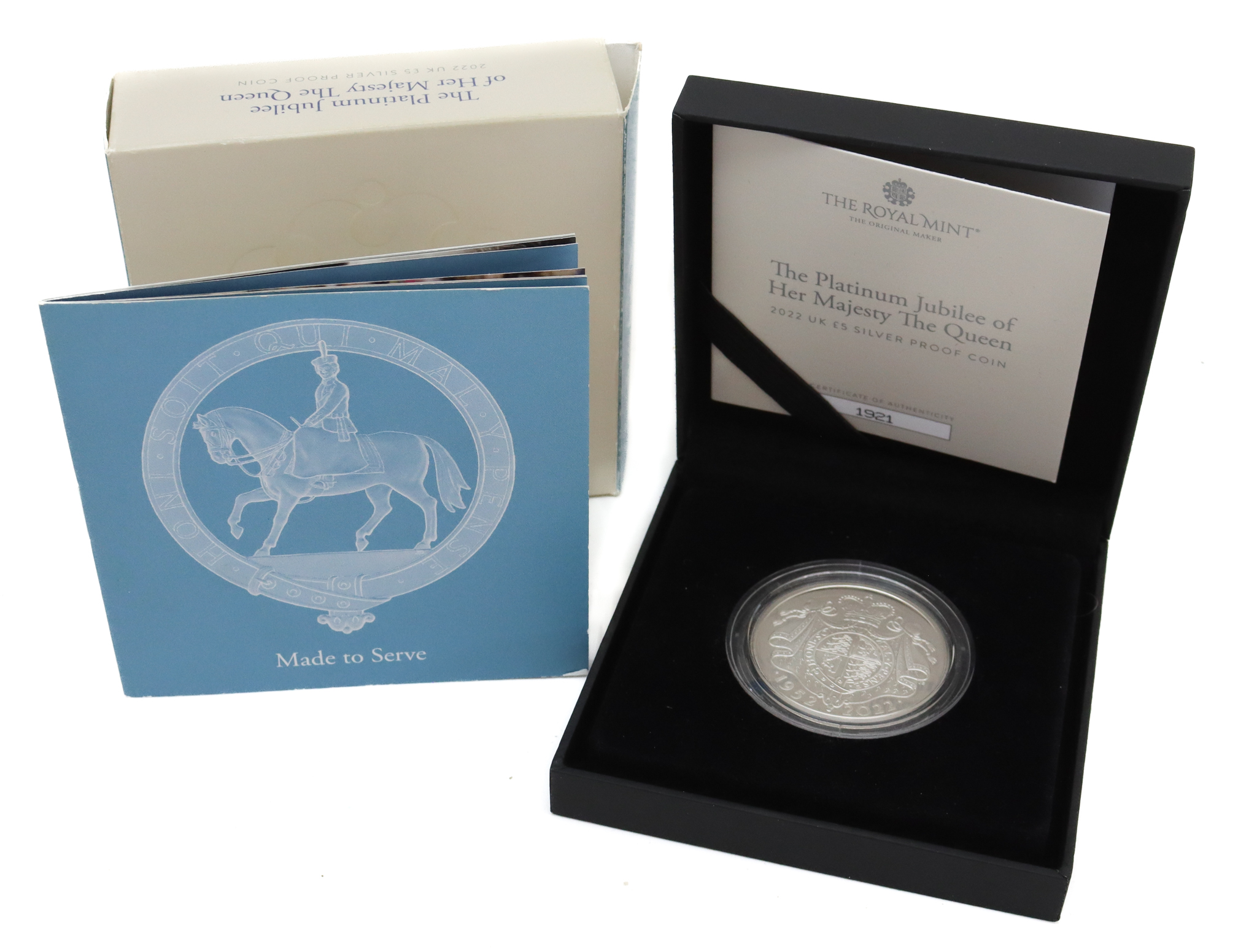 Royal Mint 2022 Platinum Jubilee £5 Silver Proof Coin 