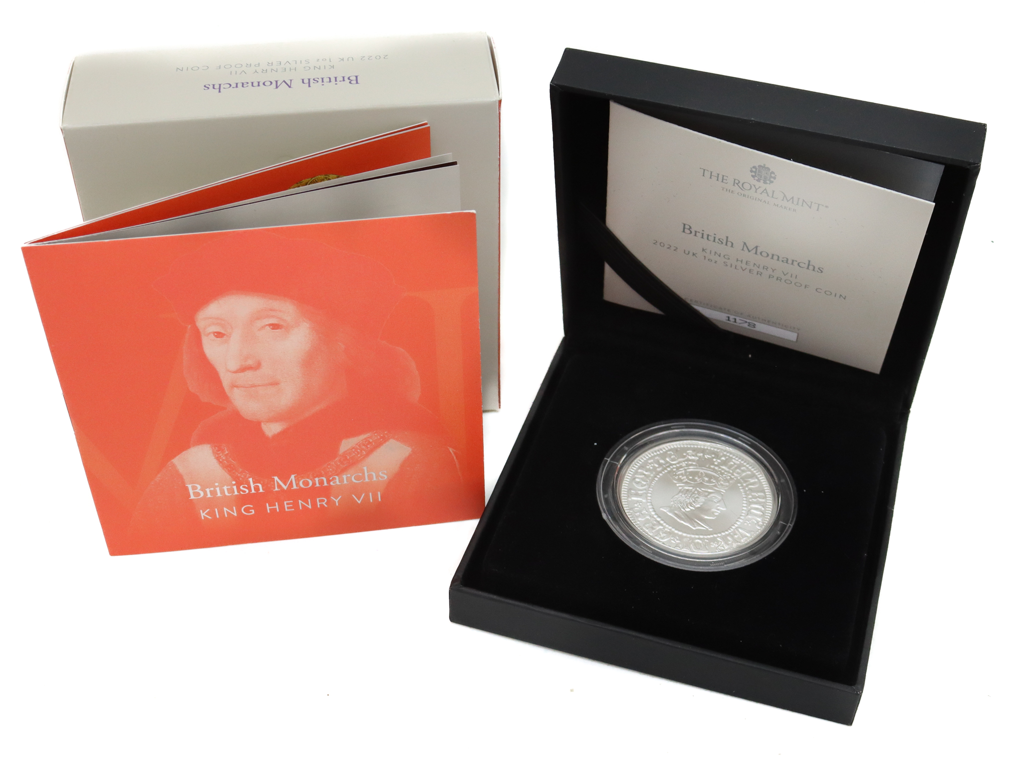 Royal Mint 2022 King Henry VII UK 1oz Silver Proof Coin 