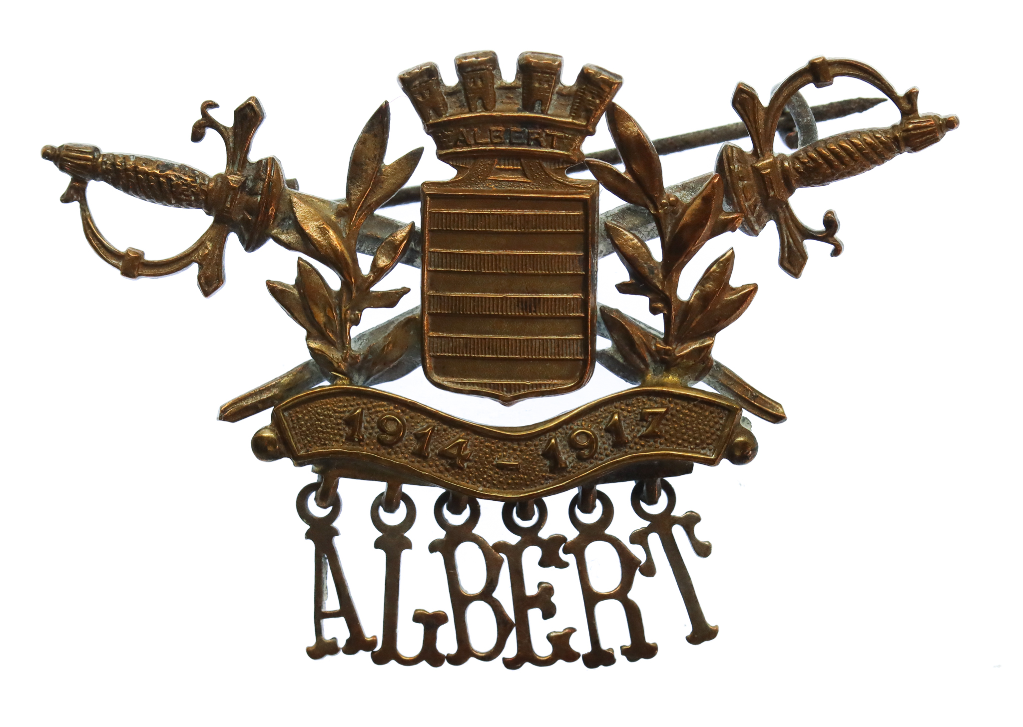 WW1 Battle of Albert Sweetheart Brooch
