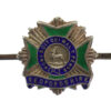 Bedfordshire Regiment Sterling Silver & Enamel Shield Sweetheart Brooch