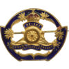 Royal Artillery Enamelled Sweetheart Brooch - King's Crown