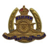 Royal Artillery Brass & Enamel Horseshoe Sweetheart Brooch