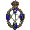Royal Electrical & Mechanical Engineers Sterling Silver & Enamel Sweetheart Brooch