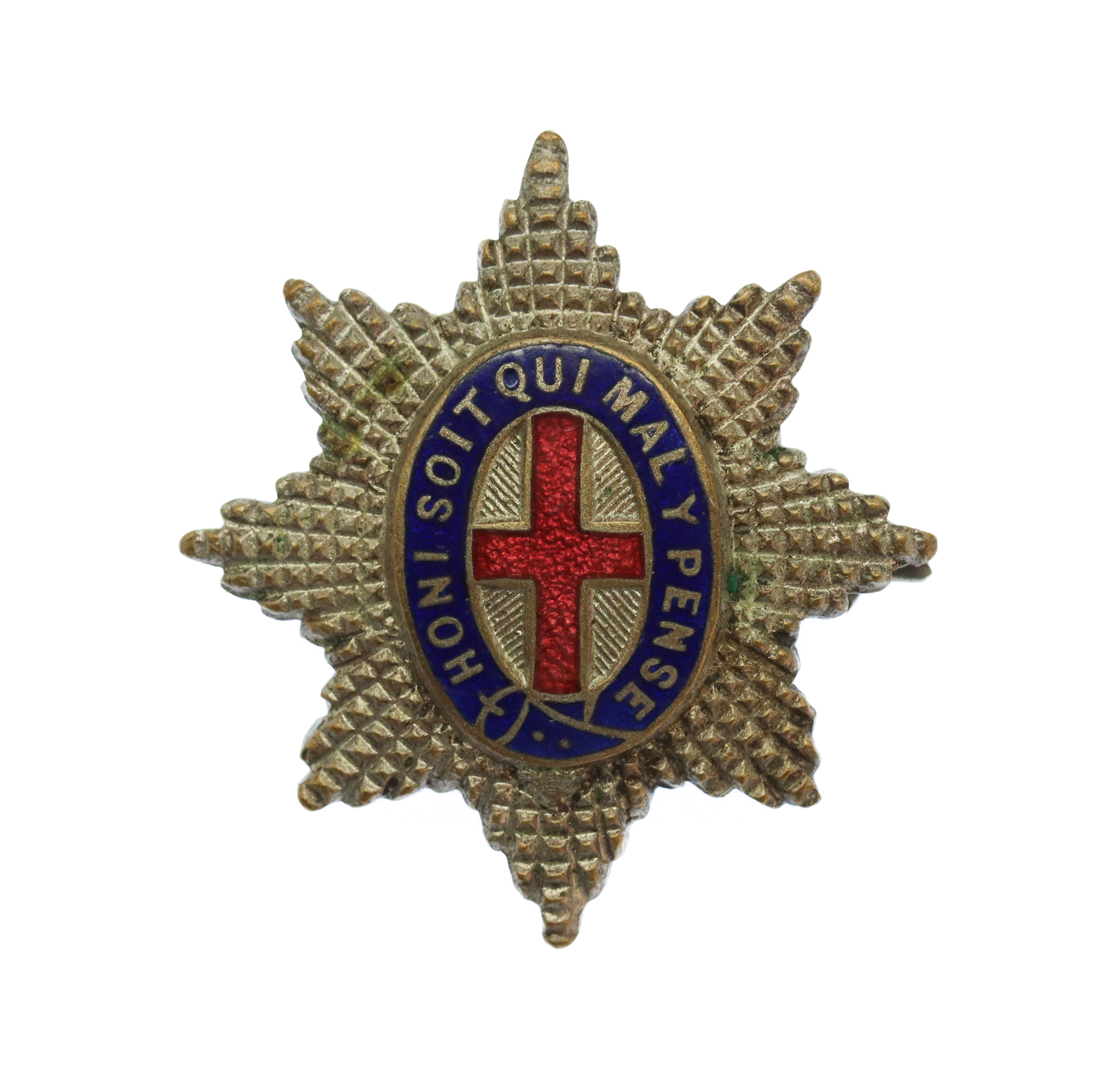Coldstream Guards Enamelled Sweetheart Brooch