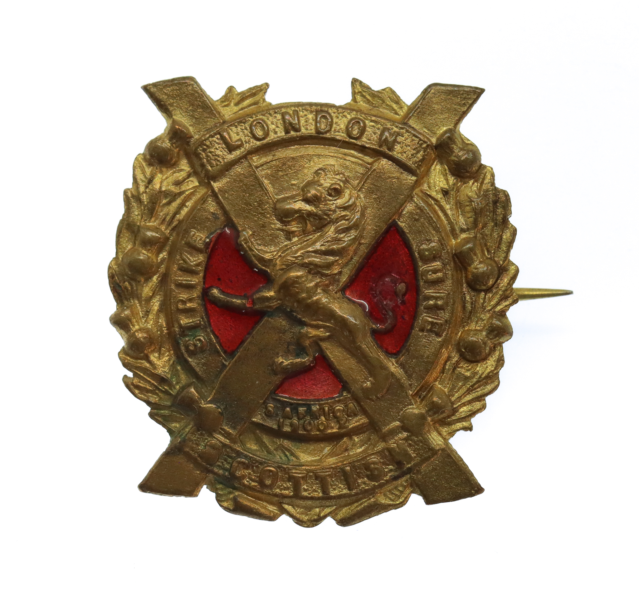 14th County of London Bn. (London Scottish) London Regiment Enamelled Sweetheart Brooch