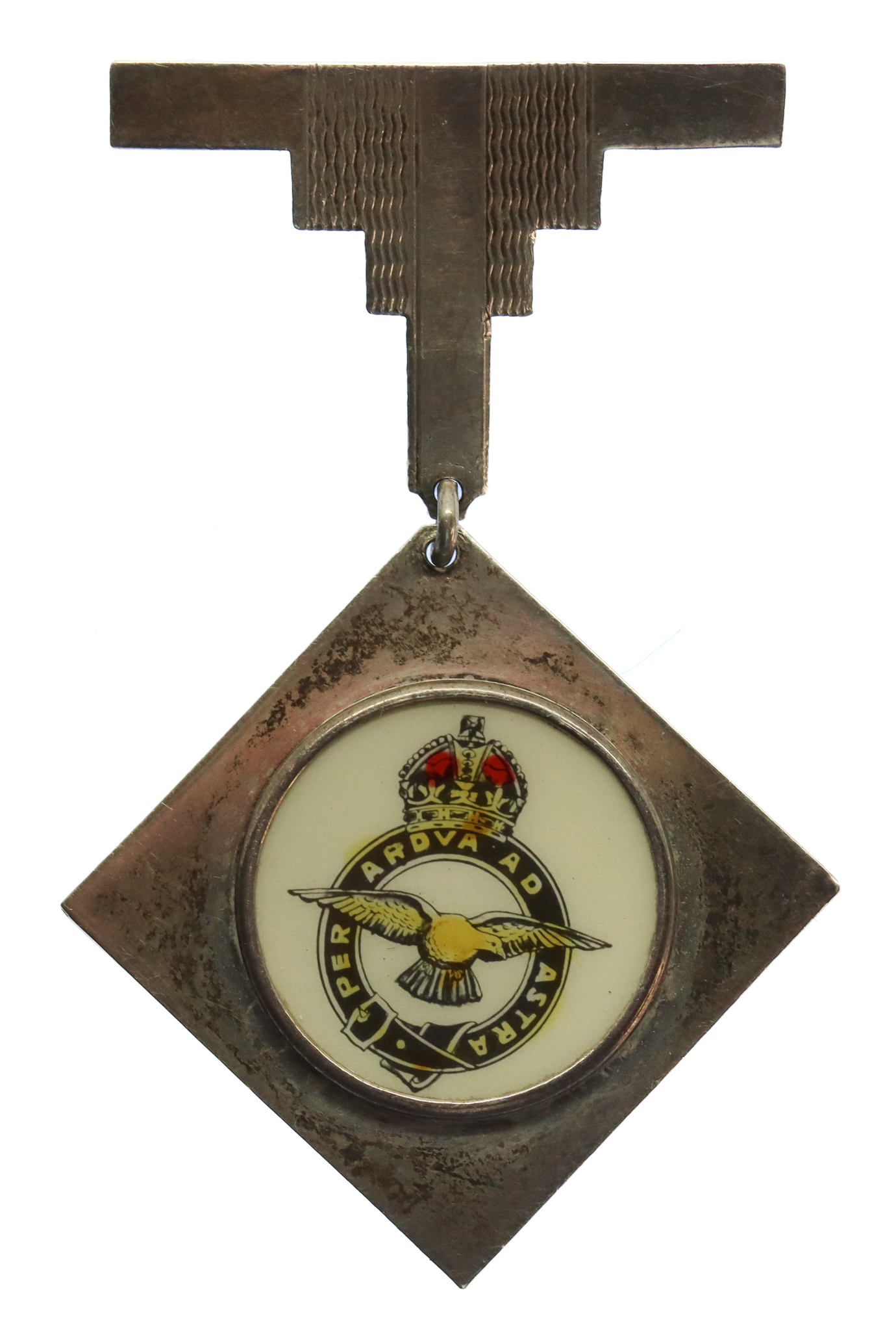 Royal Air Force (R.A.F.) Silver Pendant Sweetheart Brooch