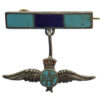Royal Air Force (R.A.F.) Silver & Enamel Pendant Sweetheart Brooch