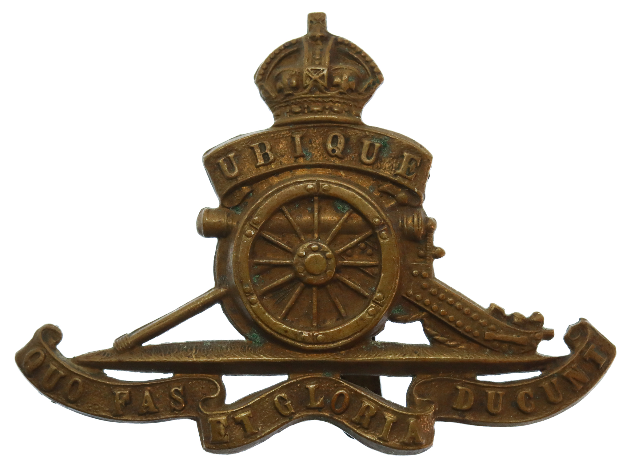 Royal Artillery WW1 Economy Cap Badge