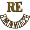 Royal Monmouthshire Royal Engineers (R.E./R.MONMOUTH) Shoulder Title
