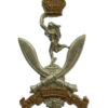 The Queen's Gurkha Signals Bi-Metal Cap Badge - Queen's Crown