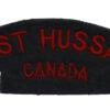 Canadian First Hussars of Canada (FIRST HUSSARS/CANADA) Cloth Shoulder Title