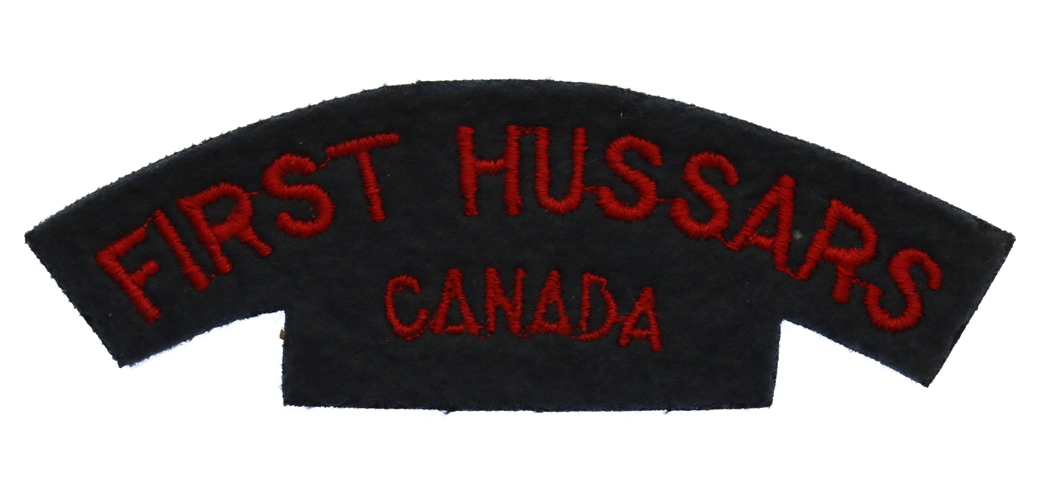 Canadian First Hussars of Canada (FIRST HUSSARS/CANADA) Cloth Shoulder Title
