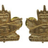 Pair of Canadian Windsor Regiment (R.C.A.C.) Collar Badges - Queen's Crown