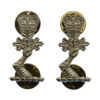 Pair of Royal Military College Canada Collar Badges - Queen's Crown