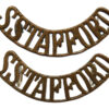 Pair of South Staffordshire Regiment (S.STAFFORD) Shoulder Titles