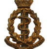 Royal Army Medical Corps (R.A.M.C.) Brass Cap Badge - King's Crown