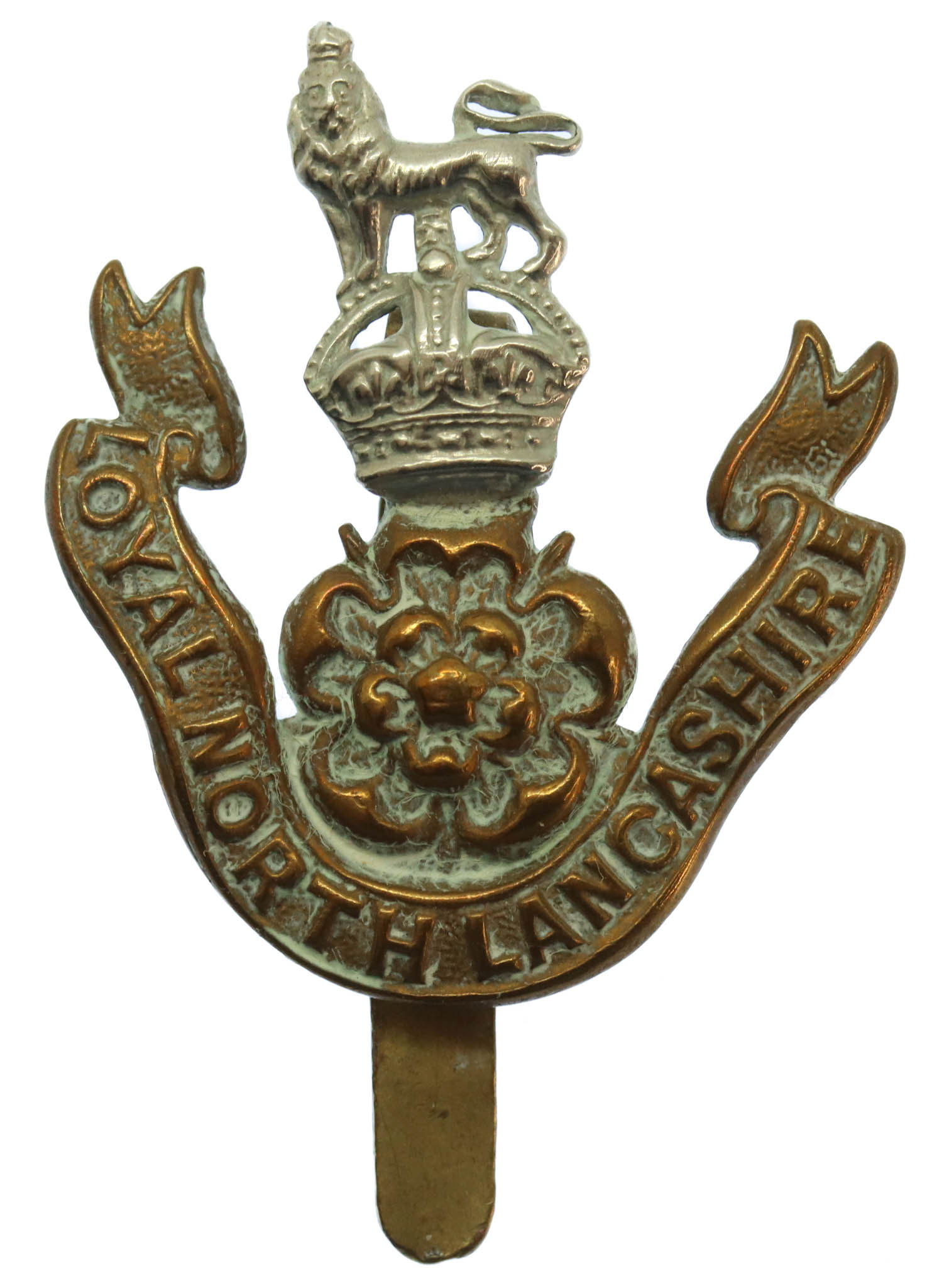 Loyal North Lancashire Regiment Cap Badge - King's Crown