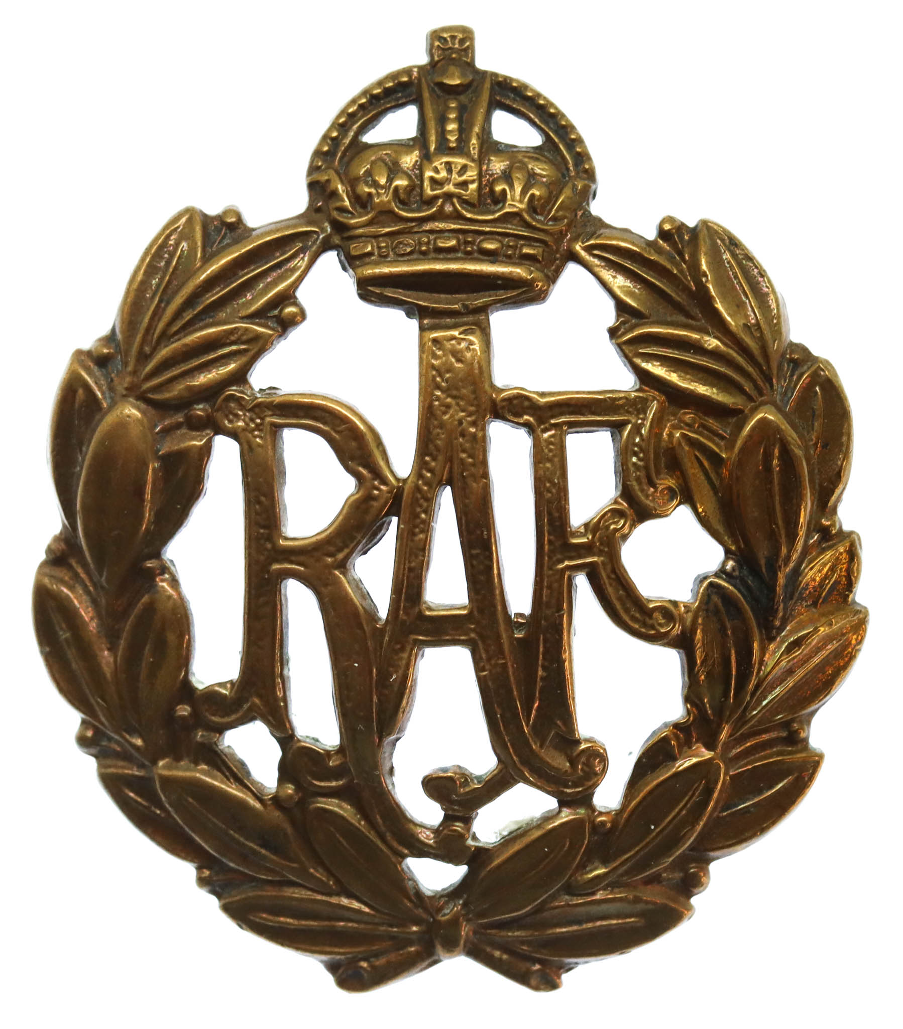 Royal Air Force (R.A.F.) Cap Badge - King's Crown
