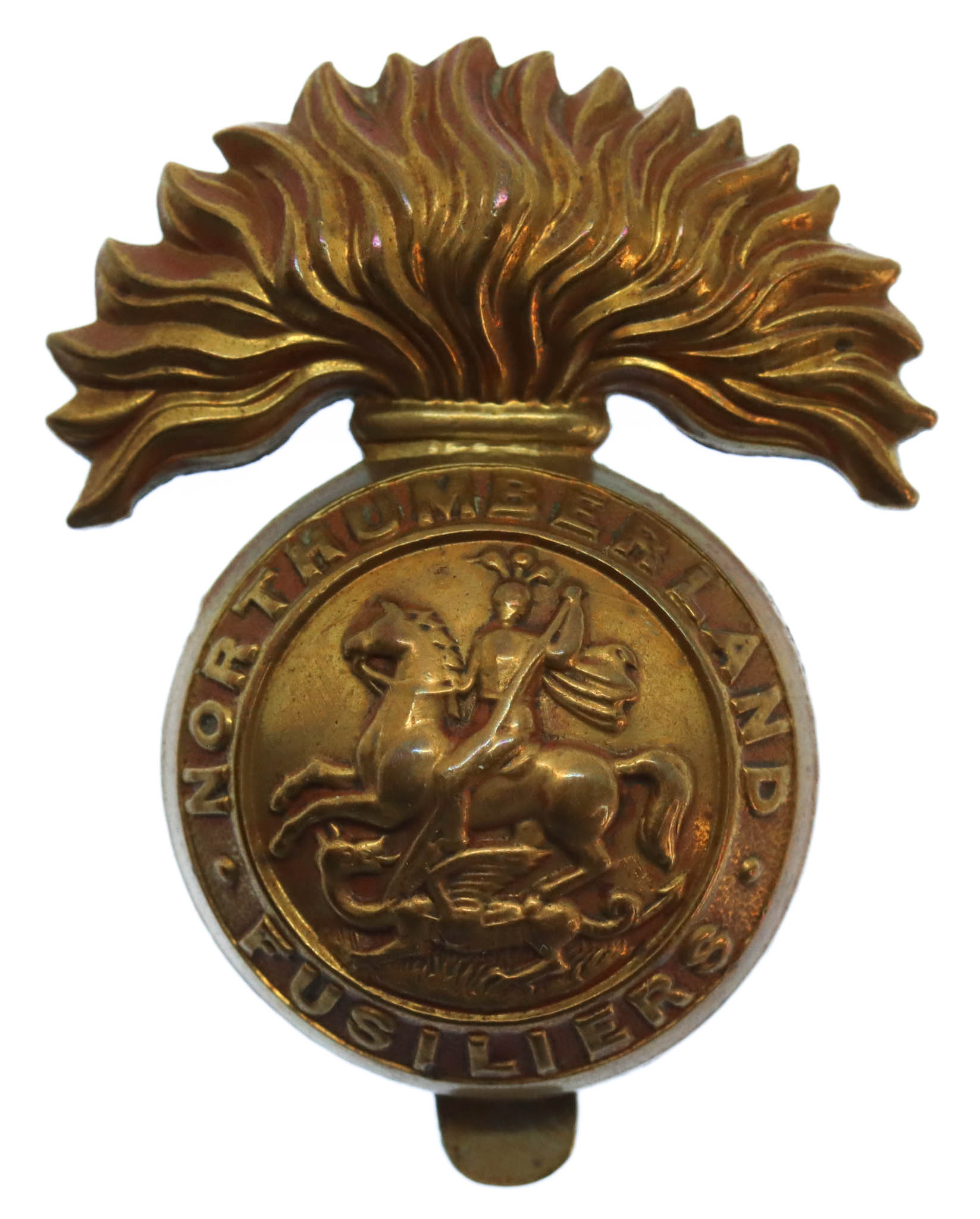Northumberland Fusiliers Brass Cap Badge