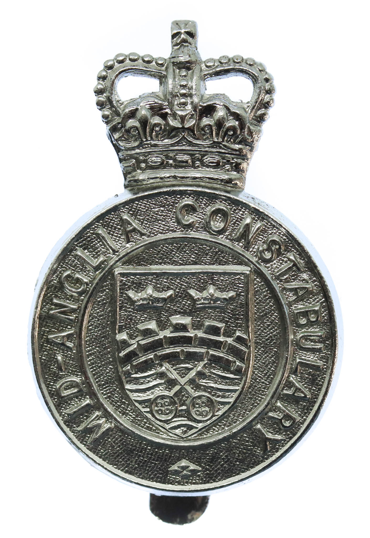Mid- Anglia Constabulary Cap Badge - Queen's Crown