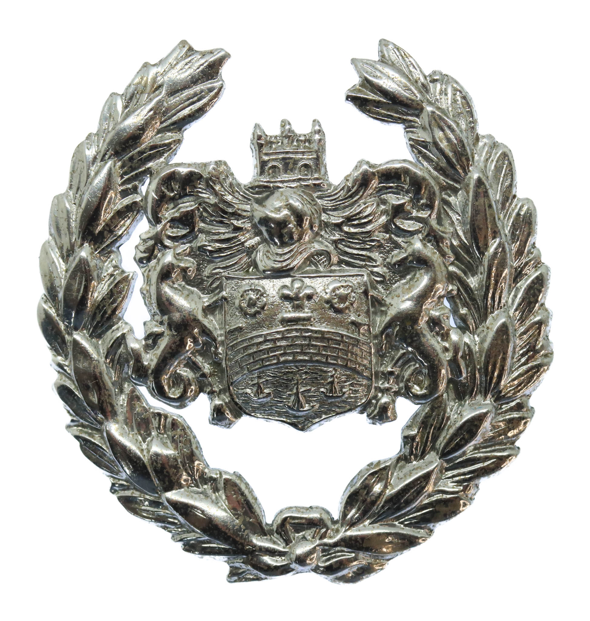 Cambridge Borough Police Coat of Arms Cap Badge