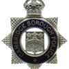 Cambridge Borough Police Senior Officer's Enamelled Cap Badge - King's Crown