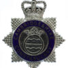 Cambridgeshire Constabulary Senior Officer's Enamelled Cap Badge - Queen's Crown