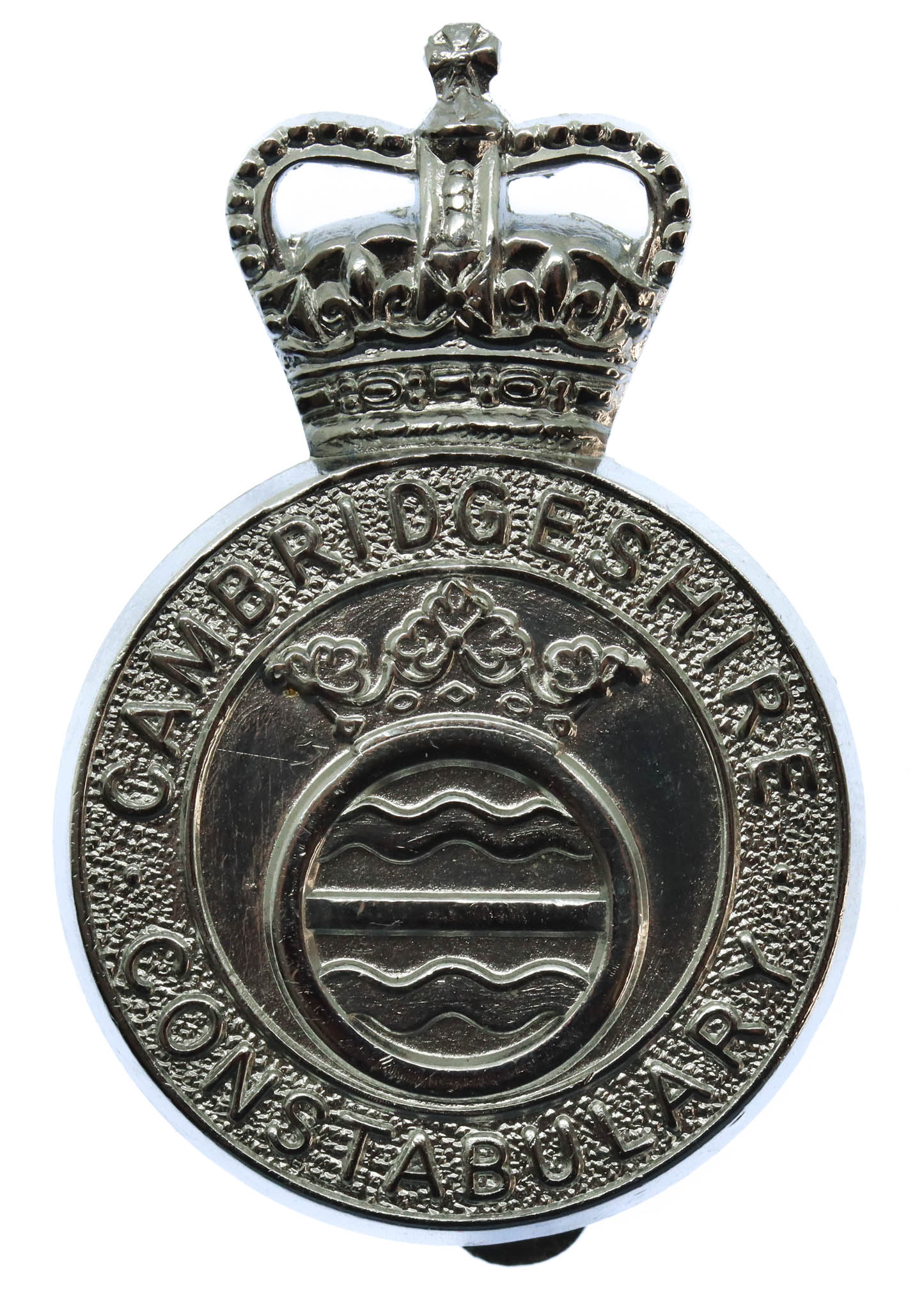 Cambridgeshire Constabulary Cap Badge - Queen's Crown