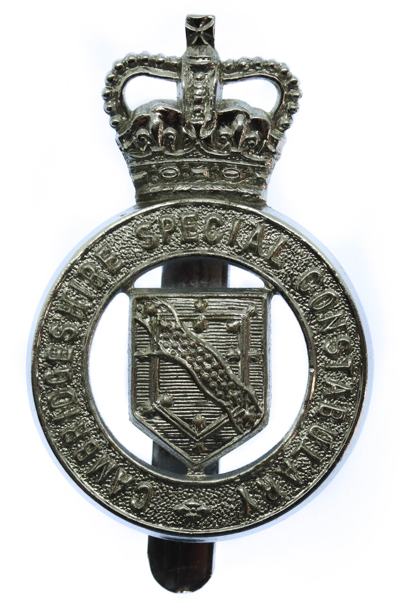 Cambridgeshire Special Constabulary Cap Badge - Queen's Crown