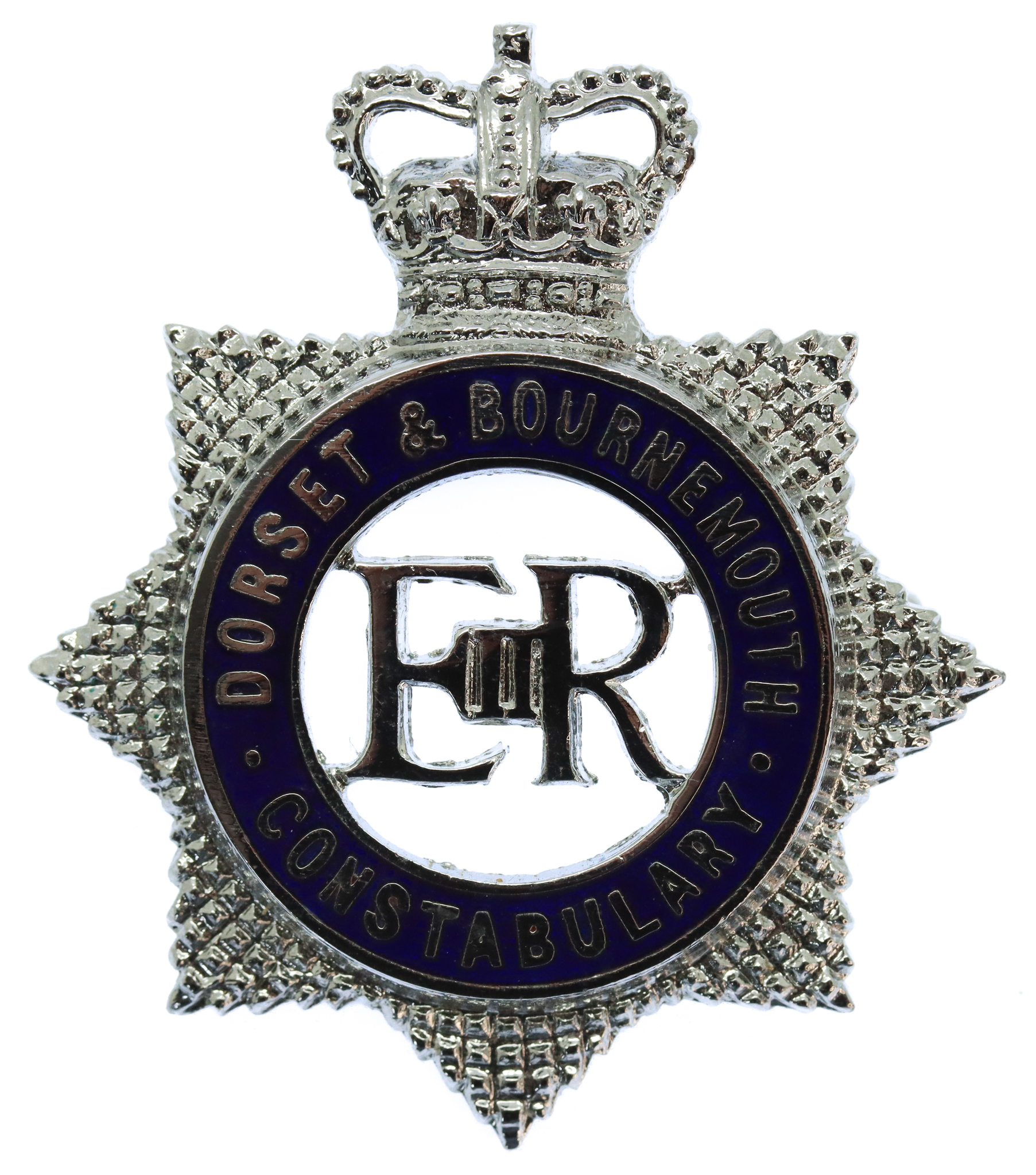 Dorset & Bournemouth Constabulary Senior Officer's Enamelled Cap Badge - Queen's Crown