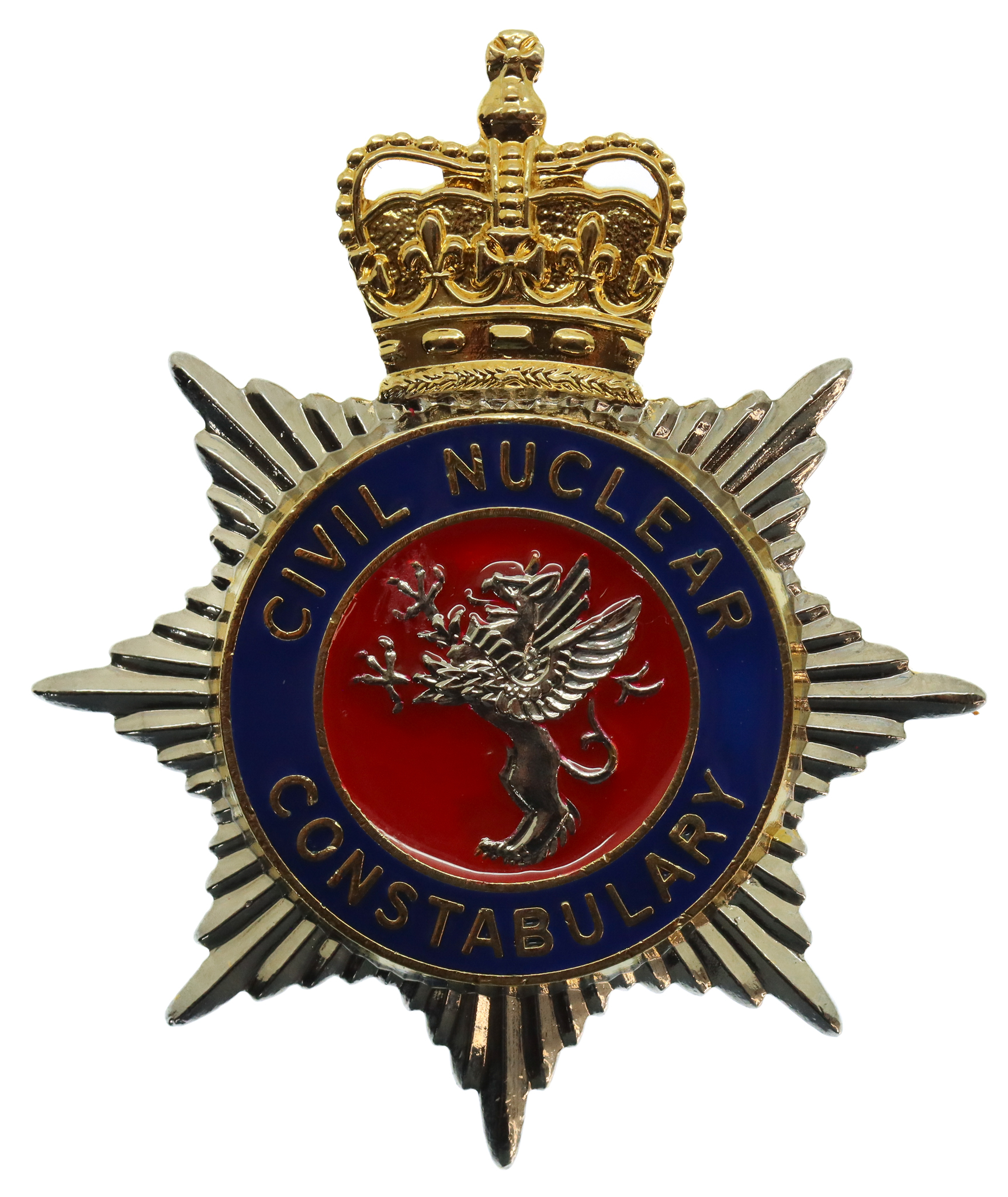 Civil Nuclear Constabulary Enamelled Cap Badge - Queen's Crown