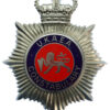 United Kingdom Atomic Energy Authority (U.K.A.E.A.) Constabulary Enamelled Helmet Plate - Queen's Crown