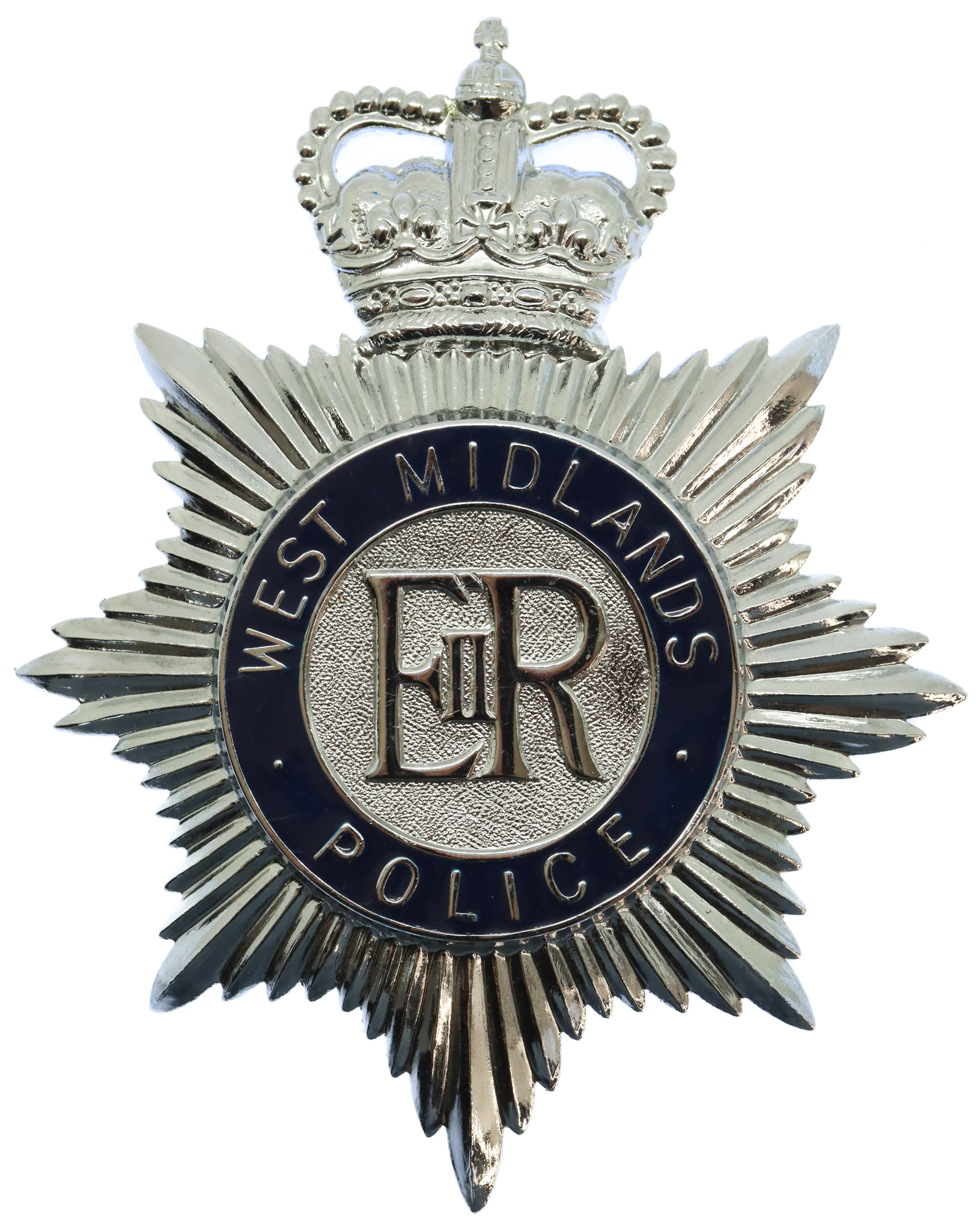 West Midlands Police  Enamelled Helmet Plate - Queen's Crown