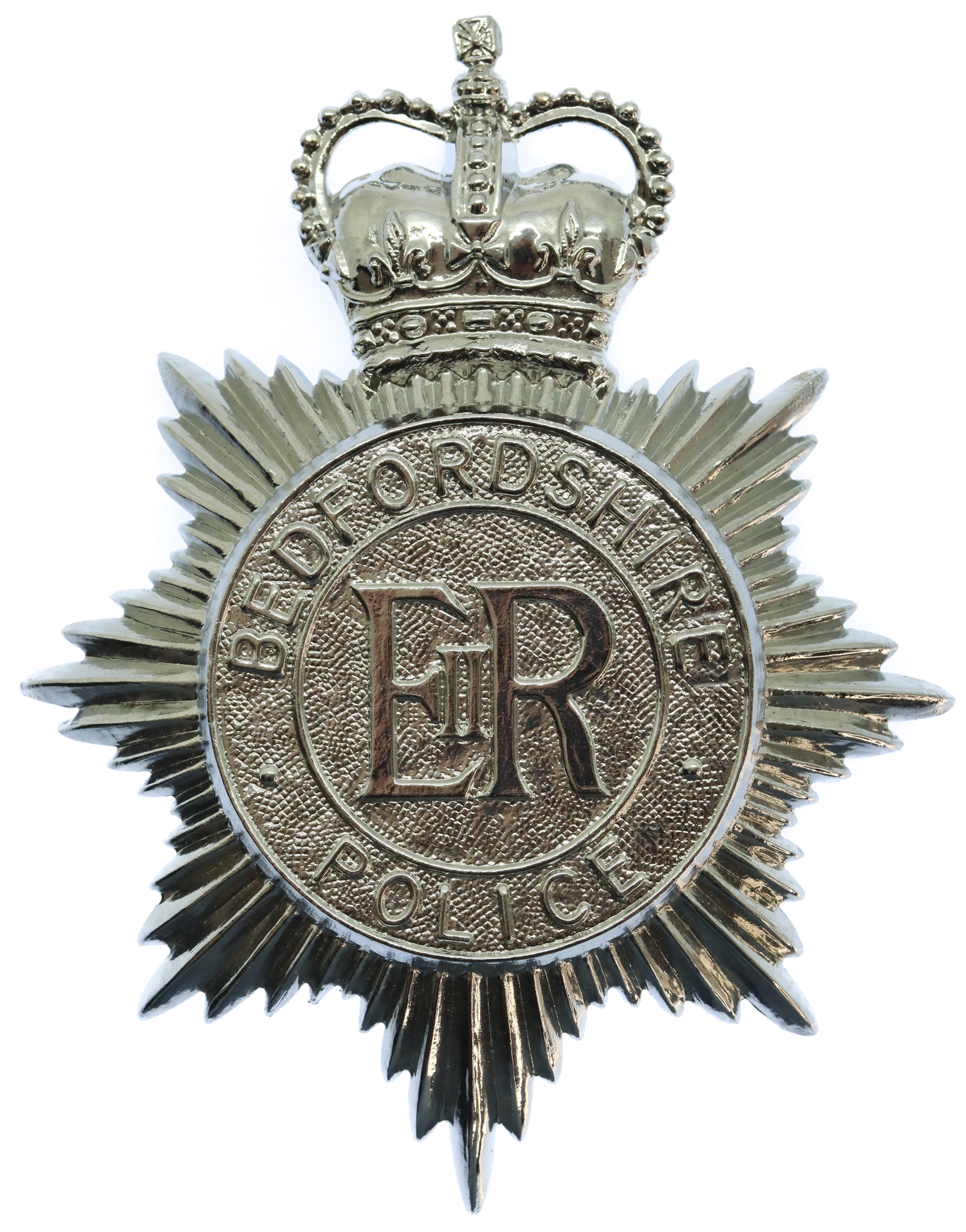 Bedfordshire Police Helmet Plate - Queen's Crown
