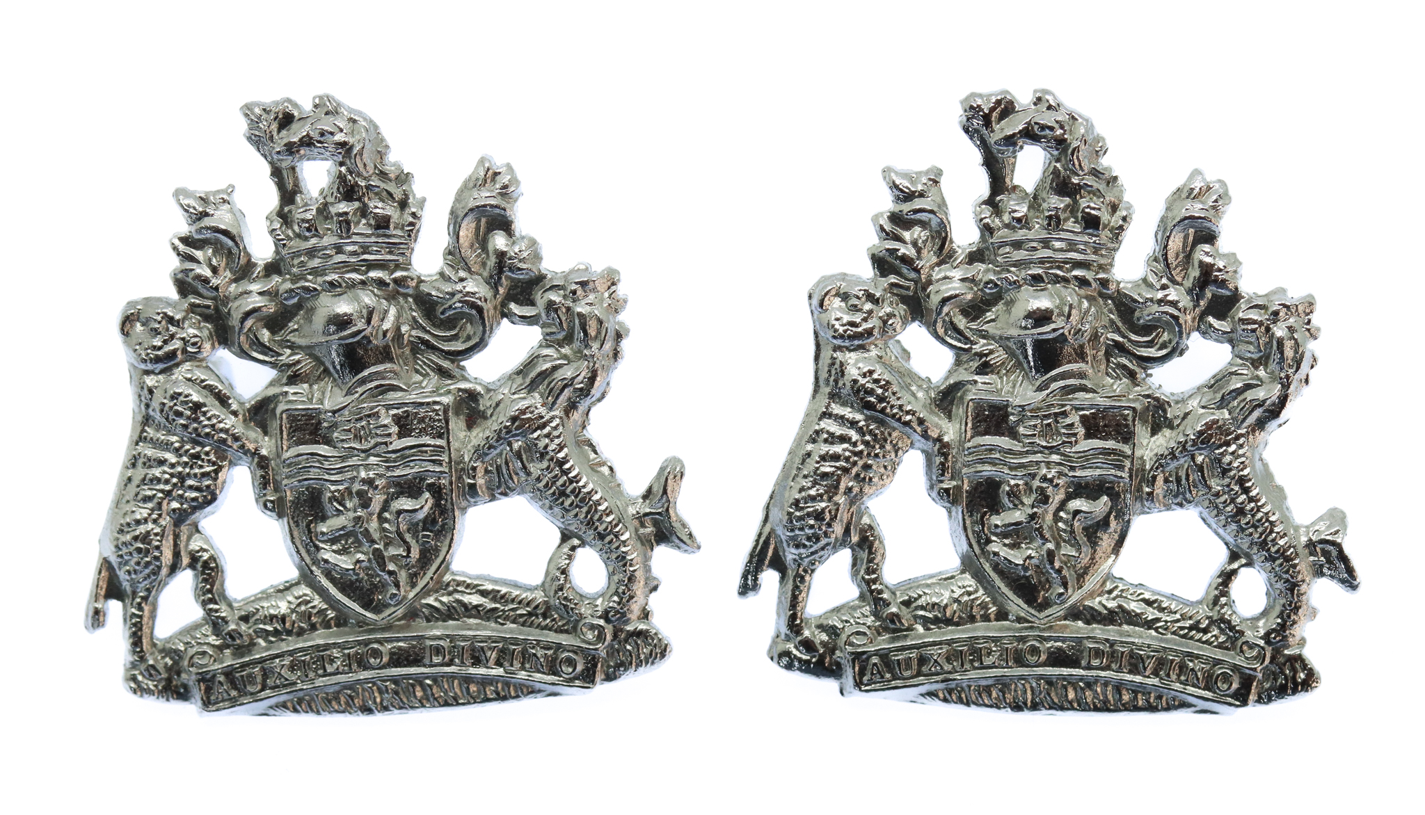 Pair of Devon & Exeter Joint Constabulary Collar Badges