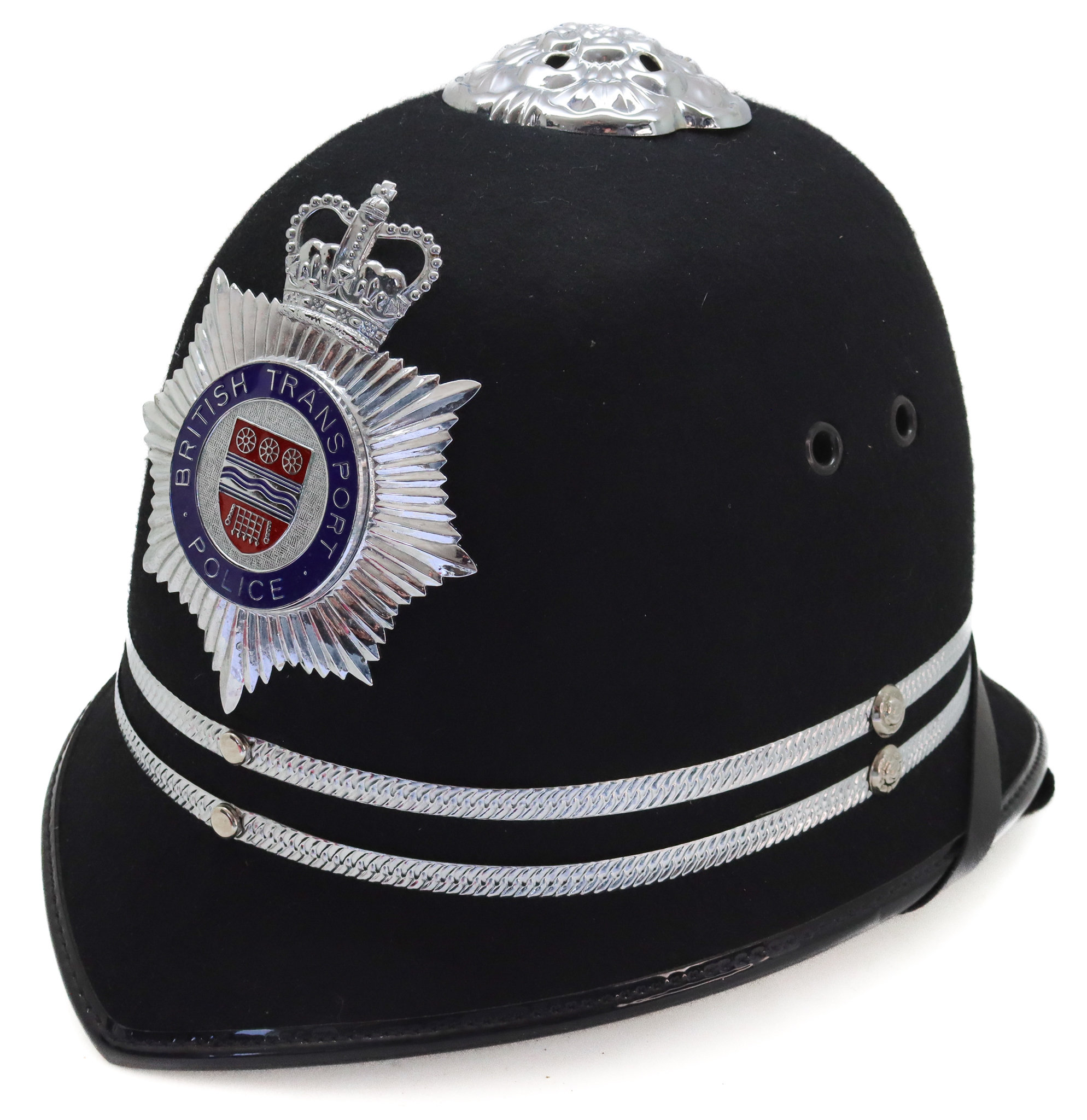 British Transport Police (B.T.P.) Senior Officer's Rose Top Helmet 