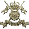 Queen's Own Yorkshire Yeomanry Officer's Silvered Cap Badge