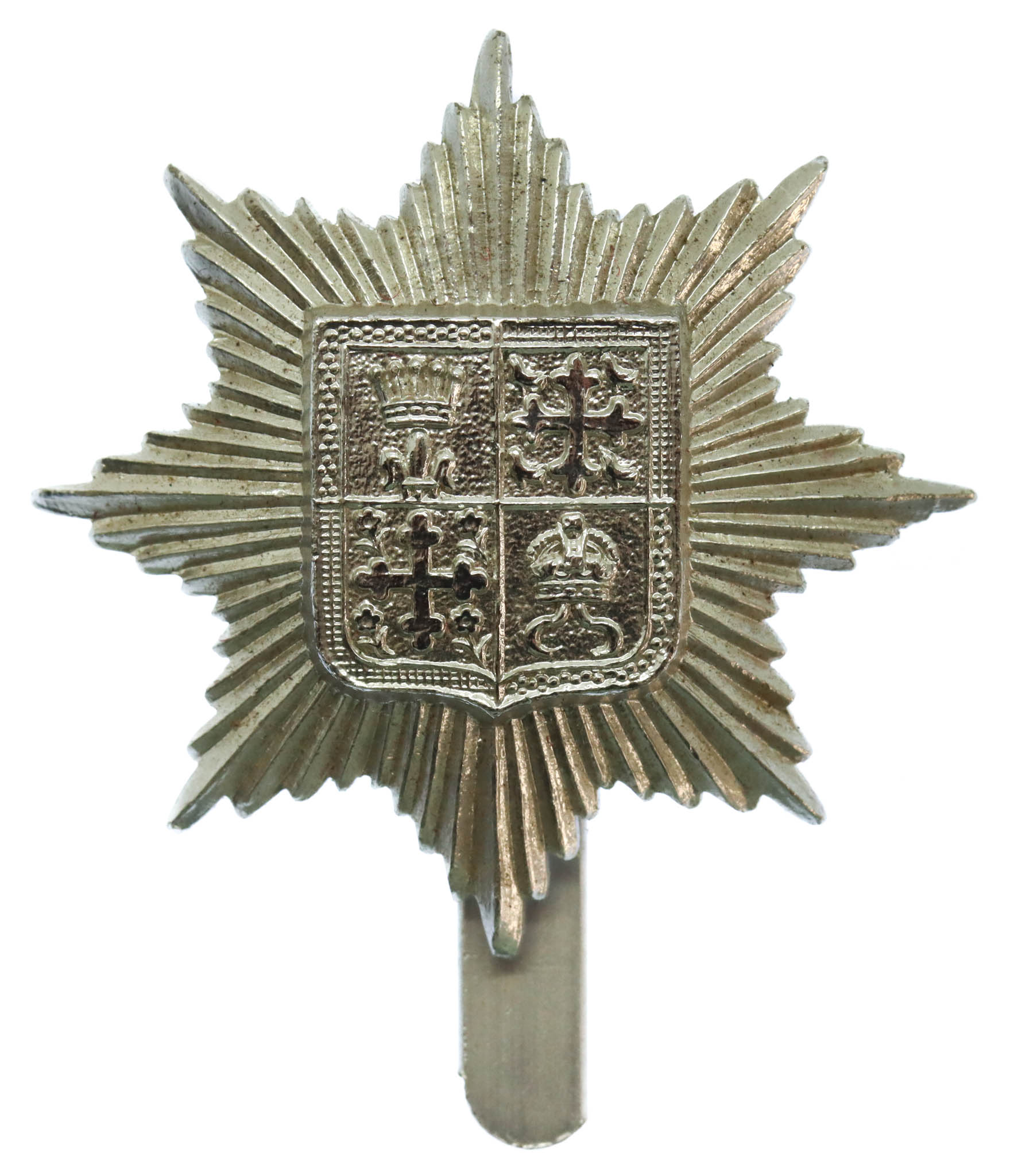 13th Bn. London Regiment (Kensington Rifles) Anodised (Staybrite) Cap Badge