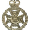 Green Jackets Brigade Officer's Silvered Cap Badge
