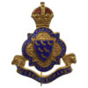 Sussex Yeomanry Enamelled Sweetheart Brooch - King's Crown