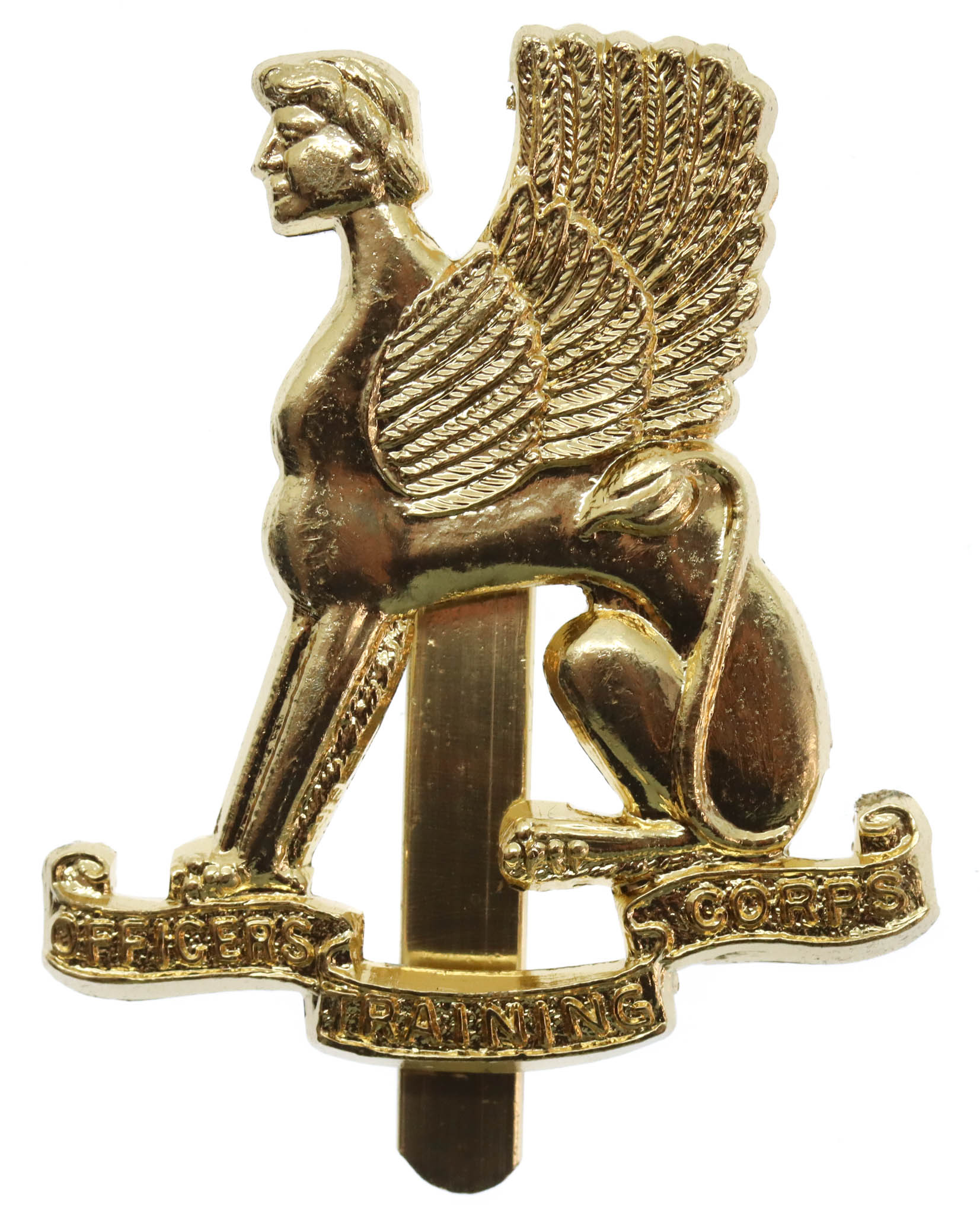 Leeds University O.T.C. Anodised (Staybrite) Cap Badge